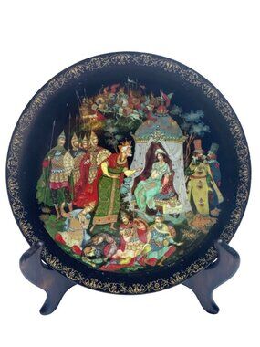 Vintage Russian Legends The Golden Cockerel Porcelain Plate #571 1989
